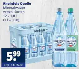Getränkewelt Rheinfels quelle mineralwasser Angebot