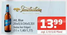 Getränke Oase Frankenheim alt, blue Angebot