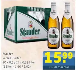 Getränke Arena Stauder bier Angebot