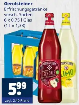 Getränkewelt Gerolsteiner erfrischungsgetränke Angebot