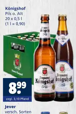 Getränkewelt Königshof pils o. alt Angebot