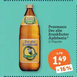 tegut Possmann der alte frankfurter apfelwein Angebot