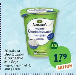 tegut Alnatura bio-quarkalternative aus soja Angebot