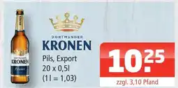 Getränke Oase Dortmunder kronen pils, export Angebot