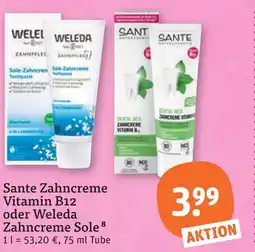 tegut Sante zahncreme vitamin b12 Angebot