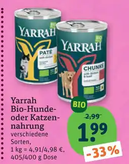 tegut Yarrah bio-hundenahrung Angebot