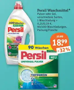 tegut Persil waschmittel pulver oder gel Angebot
