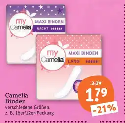 tegut Camelia maxi binden nacht Angebot