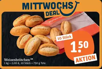 tegut Weizenbrötchen Angebot