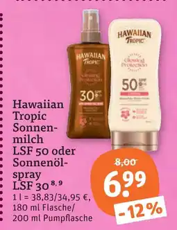 tegut Hawaiian tropic sonnenmilch lsf 50 Angebot