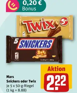 nahkauf Mars snickers oder twix Angebot
