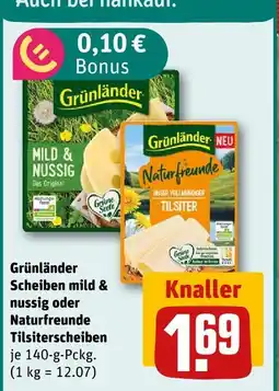 nahkauf Grünländer scheiben mild & nussig oder naturfreunde tilsiterscheiben Angebot