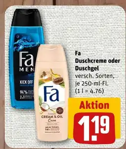 nahkauf Fa duschcreme oder duschgel Angebot