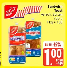 Marktkauf Gut & günstig sandwich toast Angebot