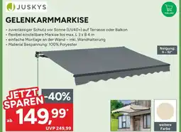 Marktkauf Juskys gelenkarmmarkise Angebot