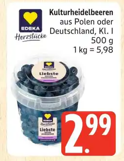 Marktkauf Edeka herzstücke kulturheidelbeeren Angebot