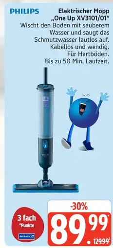 Marktkauf Philips elektrischer mopp one up xv3101/01 Angebot