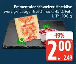 Marktkauf Emmentaler schweizer hartkäse Angebot
