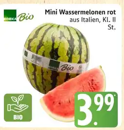Marktkauf Edeka bio mini wassermelonen rot Angebot