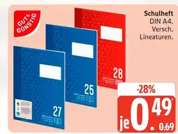 Marktkauf Schulheft Angebot