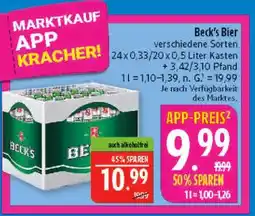 Marktkauf Beck's bier Angebot