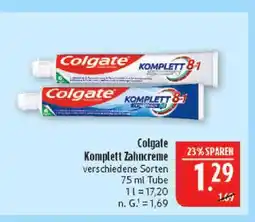 Marktkauf Colgate komplett zahncreme Angebot