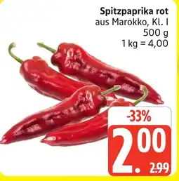 Marktkauf Spitzpaprika rot Angebot