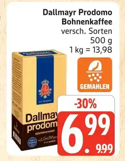 Marktkauf Dallmayr prodomo bohnenkaffee Angebot