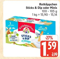 Marktkauf Rotkäppchen sticks & dip Angebot