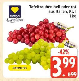 Marktkauf Edeka tafeltrauben hell oder rot Angebot