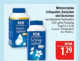 Marktkauf Weihenstephan schlagsahne Angebot