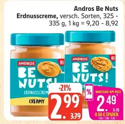 Marktkauf Andros be nuts erdnusscreme Angebot