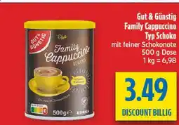diska Gut & günstig family cappuccino typ schoko Angebot