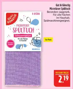 Marktkauf Gut & günstig microfaser spültuch Angebot