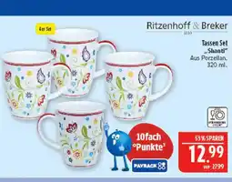 Marktkauf Ritzenhoff & breker tassen set „shanti“ Angebot