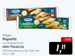 KONSUM Meggle baguette oder focaccia Angebot