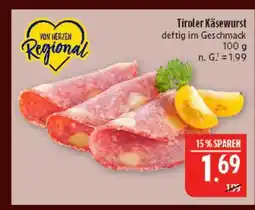 Marktkauf Tiroler käsewurst Angebot