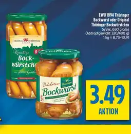 diska Ewu 1894 thüringer bockwurst Angebot
