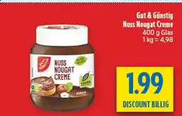 diska Gut & günstig nuss nougat creme Angebot