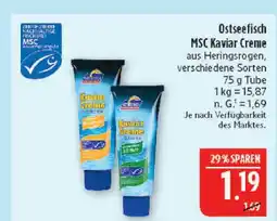 Marktkauf Ostseefisch msc kaviar creme Angebot