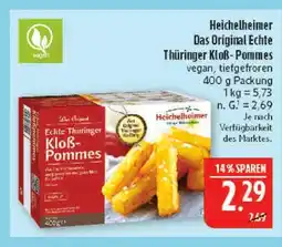 Marktkauf Heidelheimer echte thüringer klob-pommes Angebot