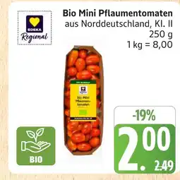 Marktkauf Edeka regional bio mini pflaumentomaten Angebot