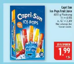 Marktkauf Capri sun ice-pops fruit juice Angebot