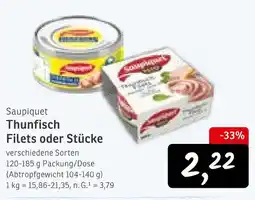 KONSUM Saupiquet thunfisch filets Angebot