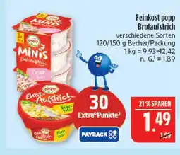 Marktkauf Popp feinkost brotaufstrich Angebot