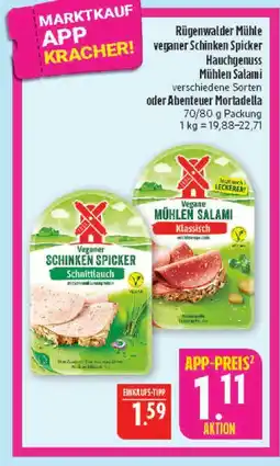 Marktkauf Rügenwalder mühle veganer schinken spicker Angebot