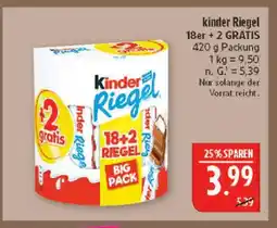 Marktkauf Kinder riegel Angebot