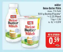 Marktkauf Müller reine butter milch Angebot