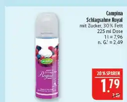Marktkauf Campina schlagsahne royal Angebot