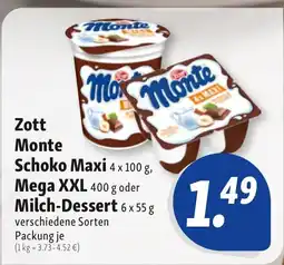 Nah & Frisch Zott Monte Schoko Maxi Angebot
